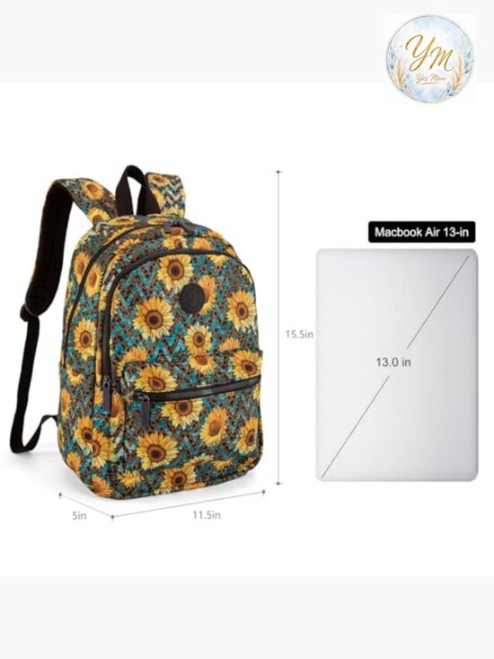 Lightweight Laptop Backpack Purse for Women College Travel Daypack main image 5